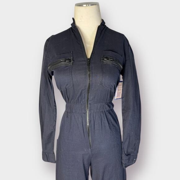 70s b.d. star Black Jumpsuit‎ Size XXS - Picture 3 of 9